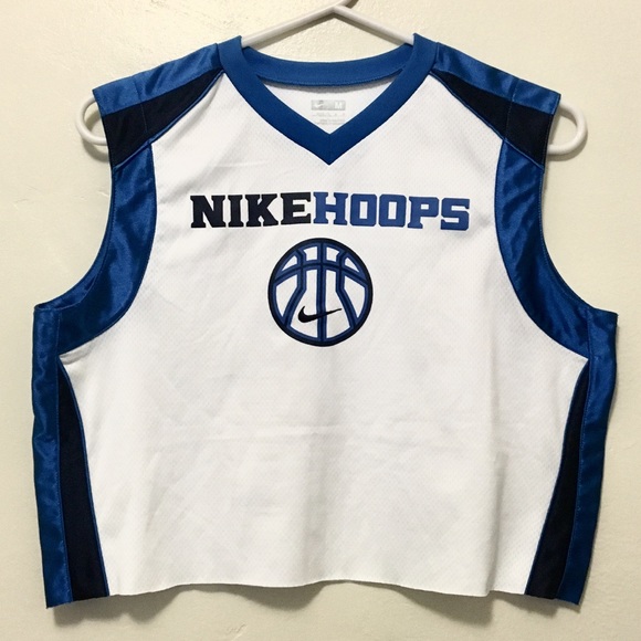 cropped basketball jersey